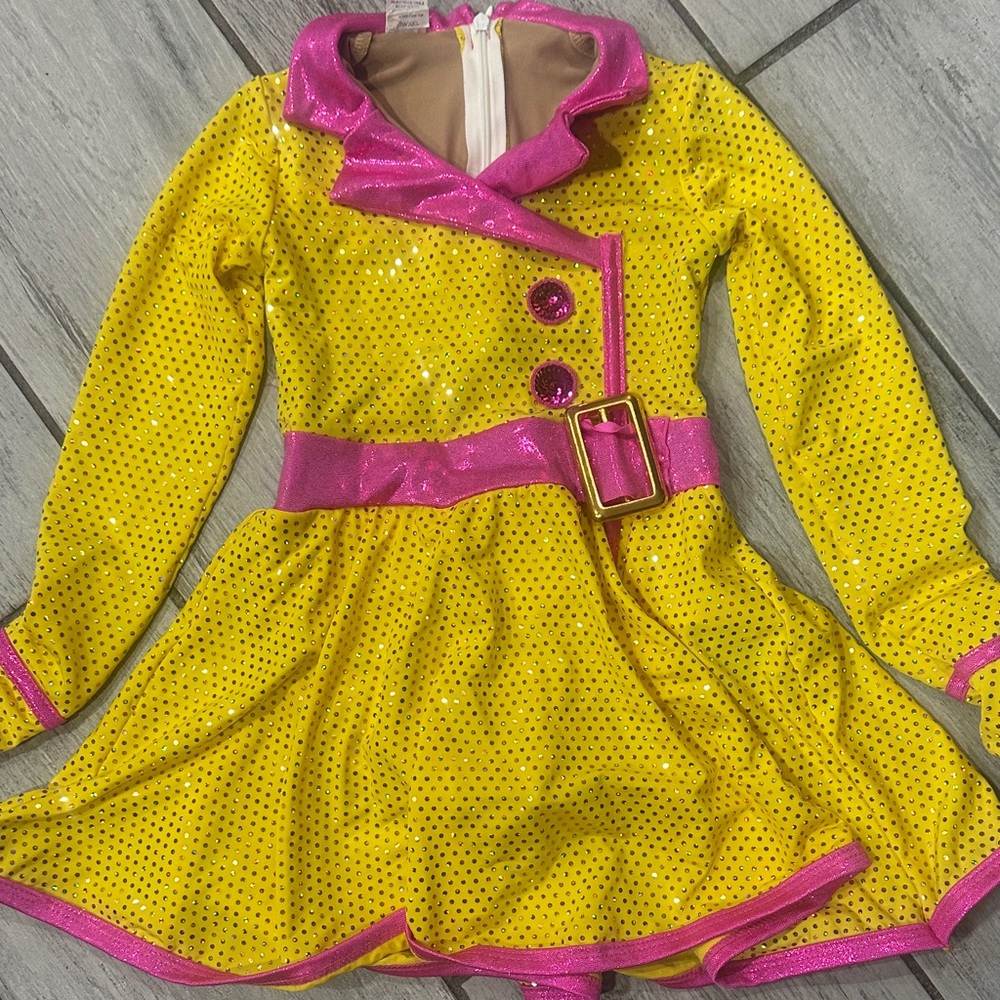 “Glorious Feeling” Sparkling Kids Dance Singing in the Rain Costume Small